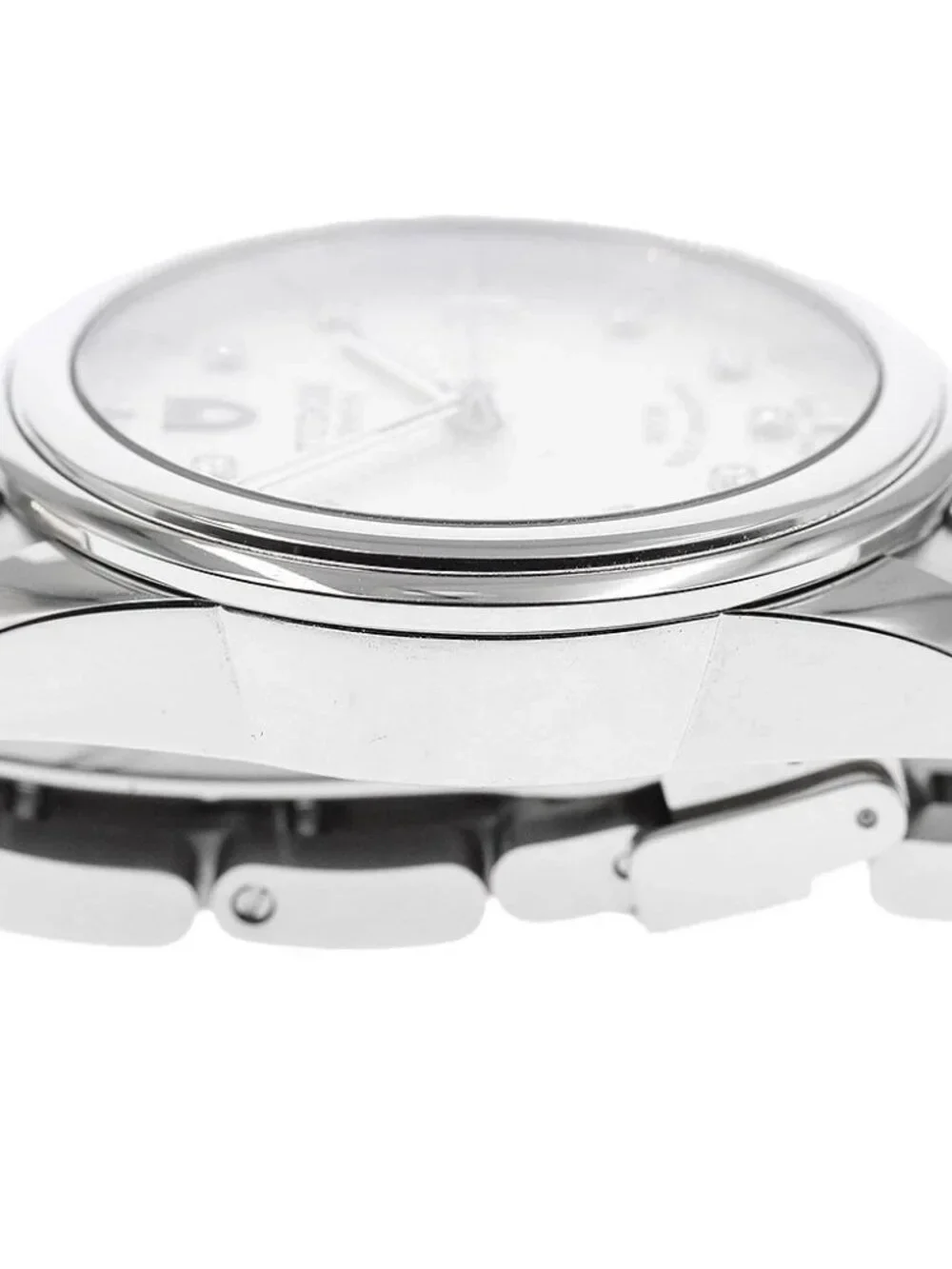 TUDOR Glamour 55000 Date 10P diamond Silver Dial Automatic Men's Watch_971158